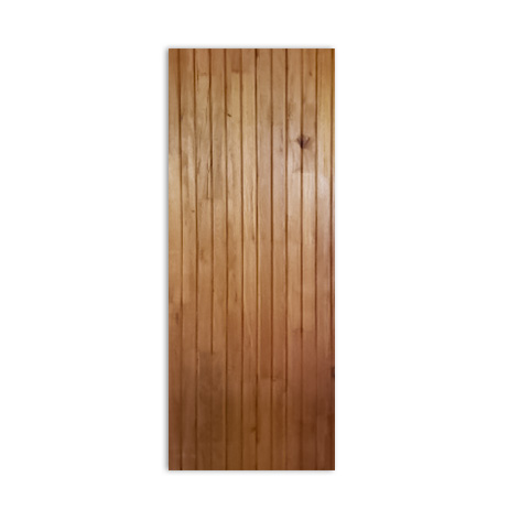 vertical wooden door