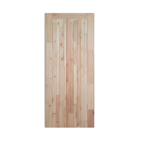 untreated wooden door